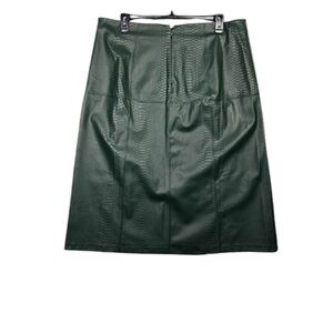 Green Faux Leather Snake Skin